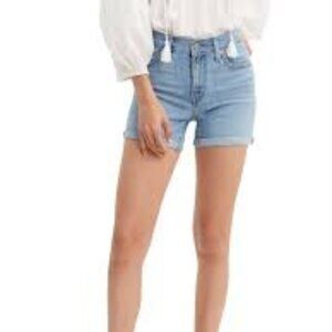 Women's Levi's Mid Length Denim Shorts, Light Wash, Size 26
